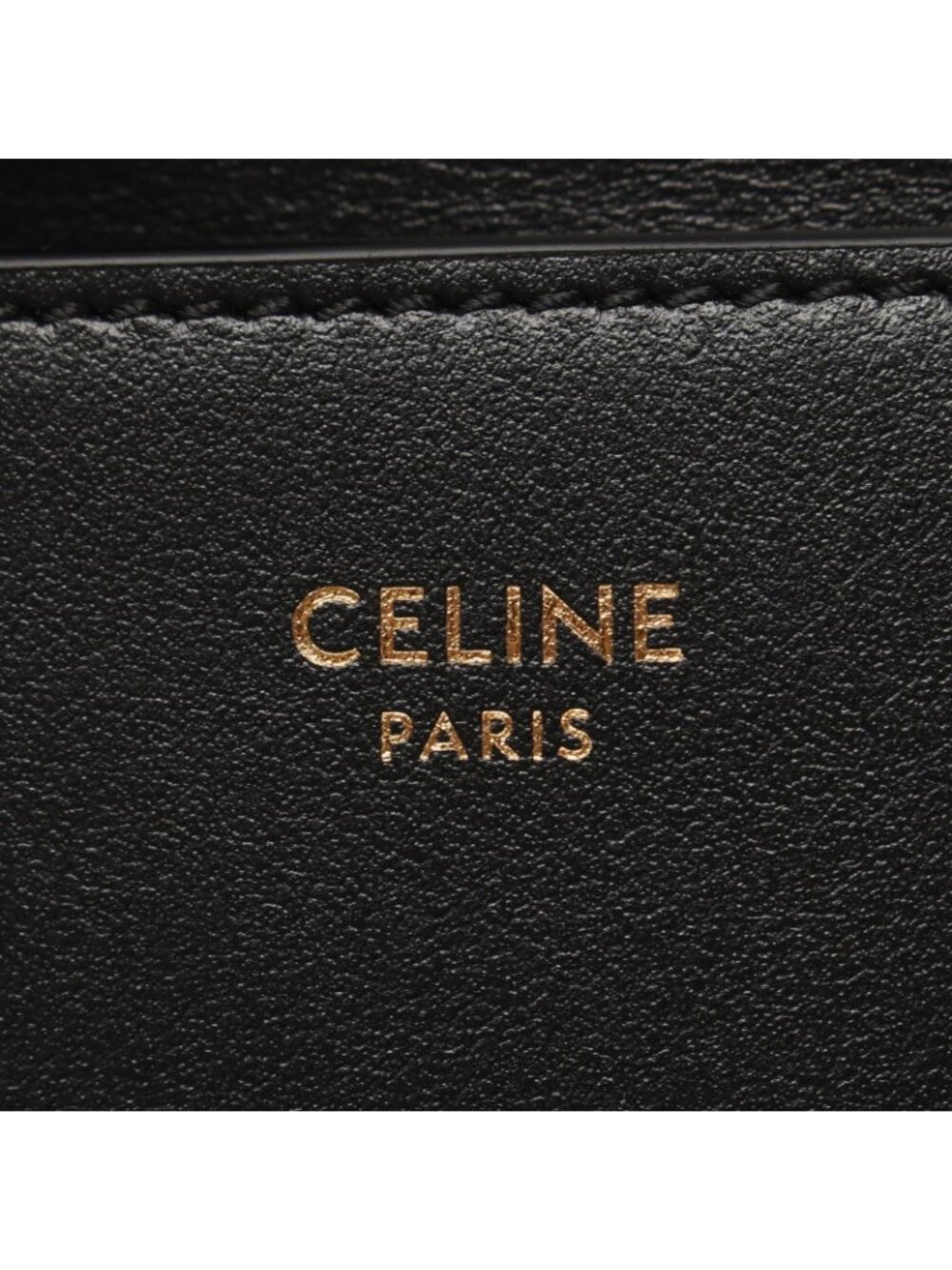 Celine Trifold Wallet Compact Triomphe Black Leather - Picture 5 of 6